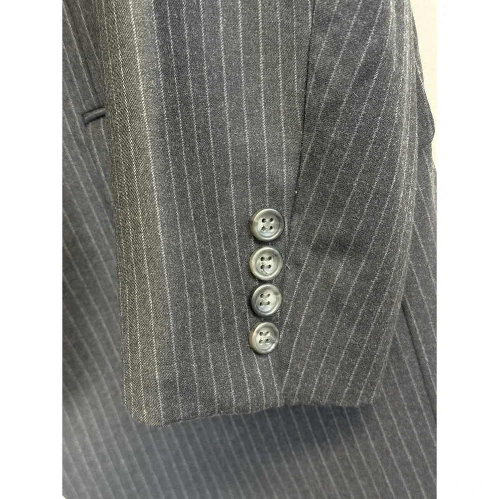 Joseph & Feiss Blazer Men's 44R Gray‎ Pinstripe 100% Wool Jacket